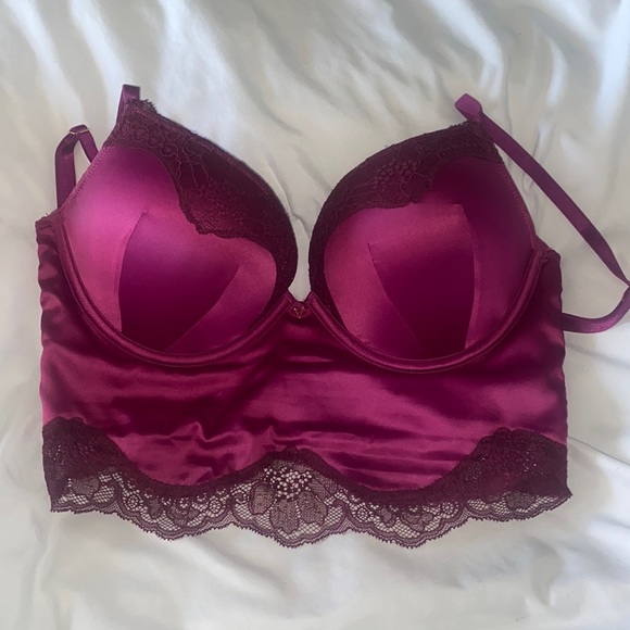 Victoria secret silky pink bombshell push-up corset. - Picture 3 of 3